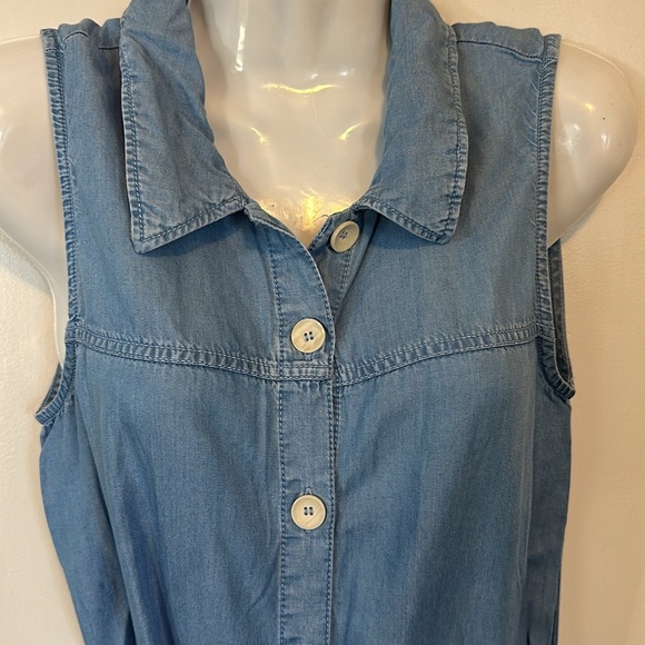 EUC MNG Casual chambray 100% Lyocel dress. Size 4 - Picture 11 of 15